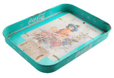 Vassoio Coca Cola Con Riproduzione Calendario 1891 (leggi!)