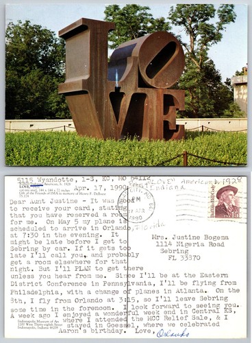 Robert indiana love - indiana, scultura