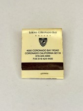 Fiammiferi Vintage Loews Coronado Bay Resort San Diego – Atlas Match Corp USA