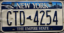 TARGA Americana ORIGINALE auto NEW YORK Grattacieli/Cascate Niagara USURATA
