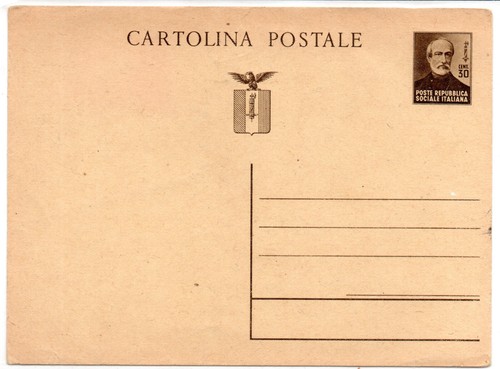 Cartolina postale rsi mazzini - cartolina,