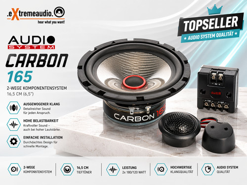 Audio system carbon 165 set - carbon,