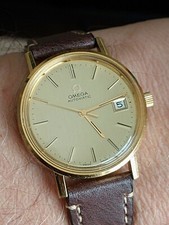 Omega  cal.1012, ref.166.0202 automatico, cassa placcata oro