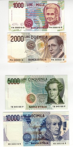 Lotto banconote lire - lotto, 4