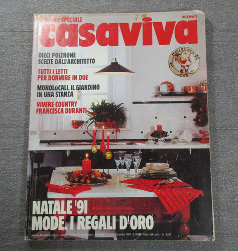 Rivista casaviva dicembre 1991 - rivista,