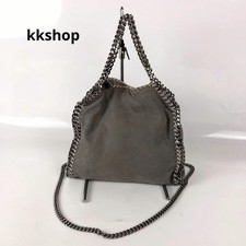 Borsa a tracolla Stella McCartney Falabella catena grigia L24xH21xP10 cm