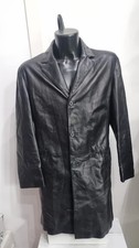 mens genuine black leather