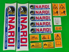 ADESIVI DECALCOMANIE NARDI PER FRESE FRESATRICI E MACCHINE AGRICOLE NARDI