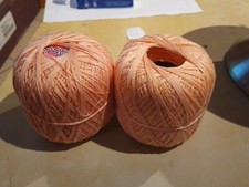 Lotto 8. Cotone Filo Di Scozia Per Uncinetto Rosa Chiaro Corallo 