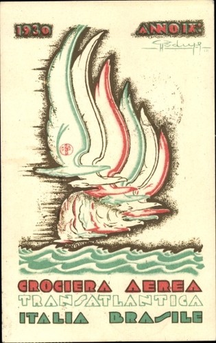 Cartolina artistica crociera - artistica,