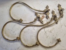 2 coppie di fermatenda da muro - embrasses in bronzo, Francia fine '800