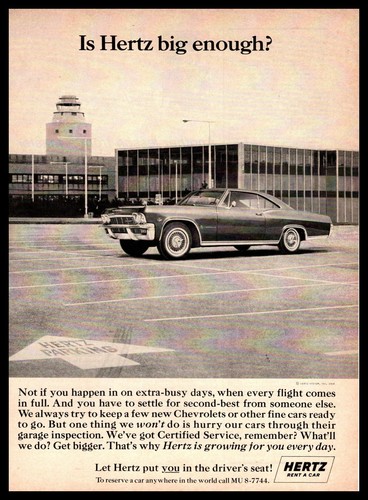 Noleggio auto hertz 1964 - noleggio,
