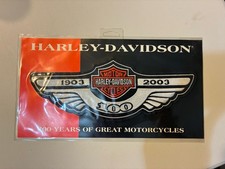 Patch Ali 11" NOS Harley Davidson 100° Anniversario 2003 Logo Grande 100 anni