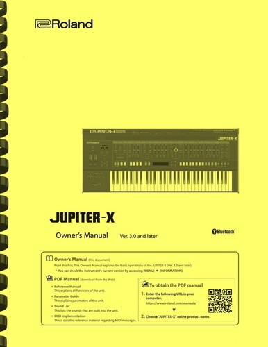 Roland jupiter versione 0 - jupiter-x, 3.0