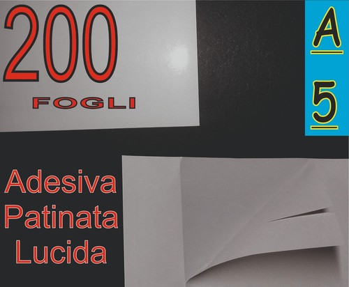 200 carta adesiva lucida - 200,