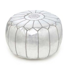 POUF MAROCCHINO ARGENTO