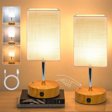 Lampade da Comodino 6000Mah Set di 2, 10,8" Touch Control Lampada da Tavolo Ricaricabile con