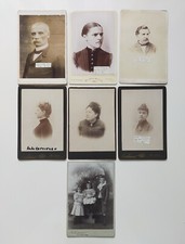 Lotto Di 7 Foto D'epoca CDV