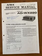 AIWA AD-WC220 CASSETTA MANUALE