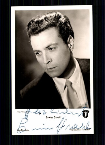 Biglietto autografo erwin rahl - biglietto,
