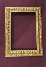 Cornice di legno lavorazione foglia oro misura interna 20x30