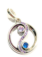 Autentico Charm Pandora, Ciondolo ME My Yin e Yang, #792307C01, Zirconi Multicolore