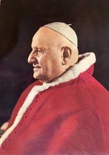 Cartolina Santino San Giovanni XXIII Papa Angelo Roncalli Non viaggiata
