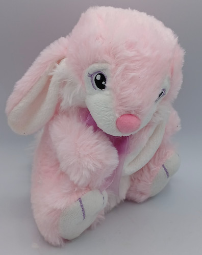 Peluche coniglietto rosa - , 7"