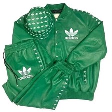 Tuta pelle adidas fatta - in,
