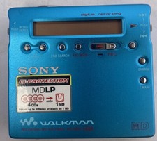 SONY MZ-R900 Walkman MD Mini Disc Blu/blue Accessori