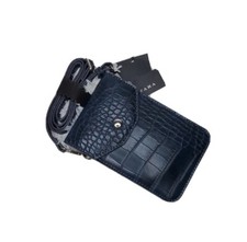 ZARA Blue Faux Leather Cross