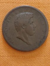 NAPOLI FERDINANDO II 10 TORNESI 1839 RAME  VAR.SENZA STELLA