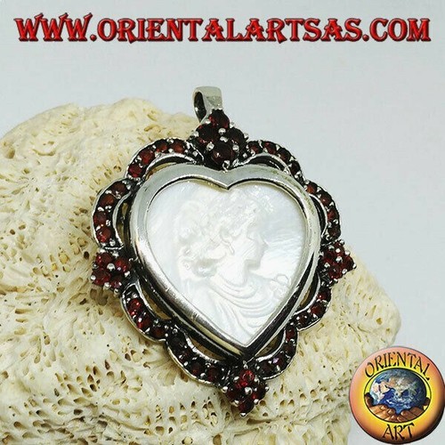 Spilla ciondolo argento a - in,