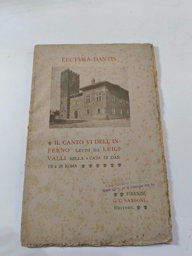 Lectura dantis canto vi - il,