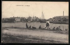 CPA Carentan, Le Bassin avec