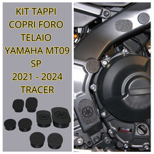 Set 8 Tappi Completi Copri Telaio Moto Yamaha MT-09 Tracer MT09 2021 2024 DX SX