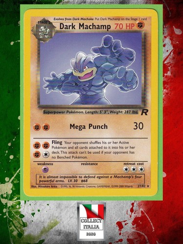 Carta pokemon dark machamp - dark,