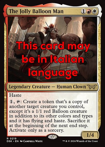 Mtg the jolly balloon - mtg, man