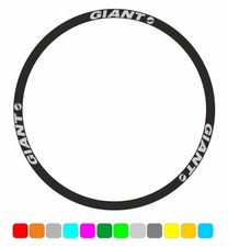 Kit 8 scritte adesive in vinile per cerchi ruote bici MTB GIANT