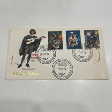 BUSTA FDC PRIMO GIORNO COLLEZIONE MASCHERE ITALIANE 1974- SCARAMUCCIA 