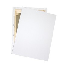 Niik Tela set 2 tele pittorica 50 x 70 x 1,7 cm in cotone bianca da dipingere