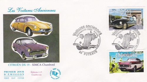 Francia 2000 fdc auto - francia,