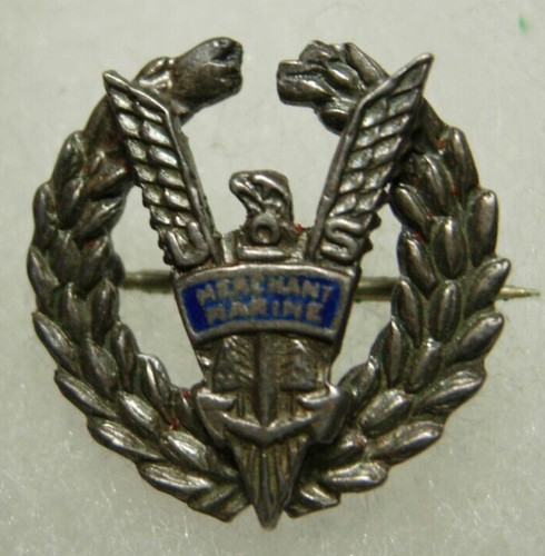 Ww2 usmm logo in sterling - ww2,