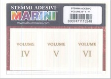 STEMMA "NUMERI ROMANI " ADESIVO MARINI x CARTELLA POSTIGLIONE - VENDITA 1 Pz.