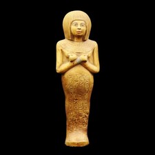 XXXL_RARA antica statua in pietra egizia Ushabti (Shabti) figura dell'ANTICO EGITTO