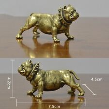 Statua Bulldog in ottone puro