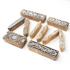 Set di 10 timbri in legno