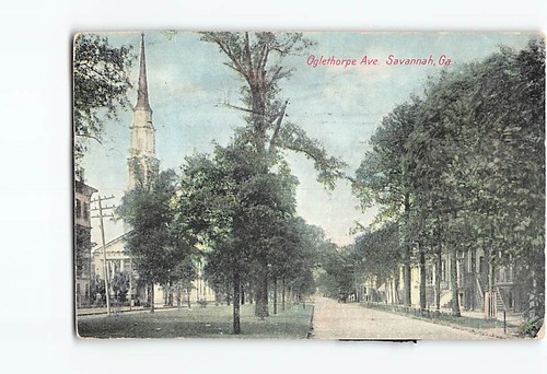 Cartolina oglethorpe ave - cartolina,
