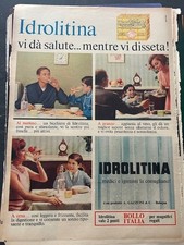 Pubblicità d'epoca originale stampa pubblicitaria a pagina intera Idrolitina