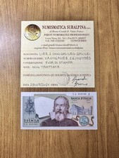 BANCONOTA LIRE 2000 GALILEO